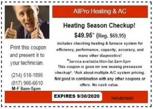 HEATING SERVICE COUPON