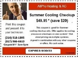 SUMMER COOLING CHECKUP DISCOUNT COUPON