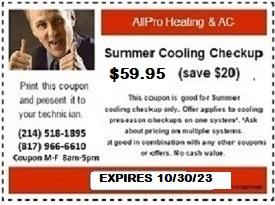 COOLING SEASON DISCOUNT COUPON